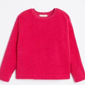 LOFT Petite Cozy Sherpa Sweatshirt NWOT